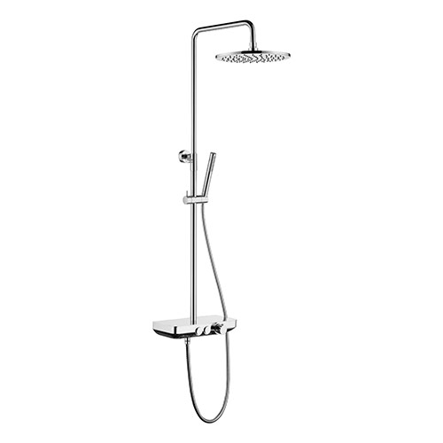 Lajur Shower Termostatik Berfungsi Dengan Shelf