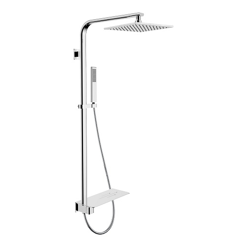 Colonna doccia quadrata di qualità con ripiano