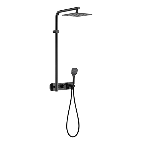 Set miscelatore doccia quadrato termostatico